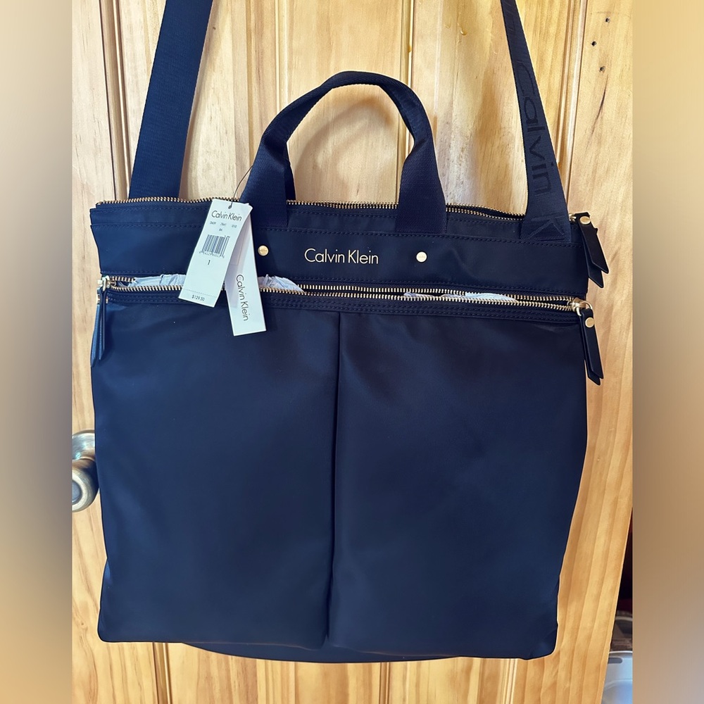 Calvin Klein briefcase/purse/tote bag; brand new with tags
